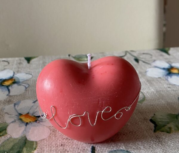 Valentine's Day candle