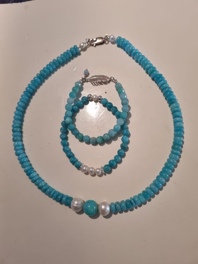 12 amazonite necklace