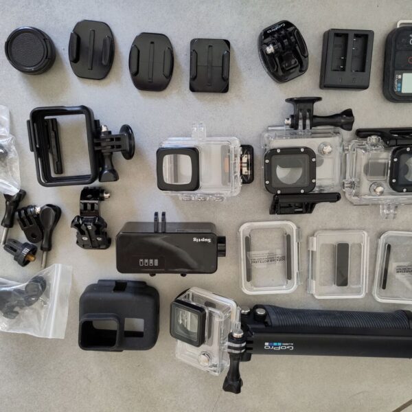 Action-Cam-Set mit 3 Kameras (darunter 1 GoPro) + Zubehör